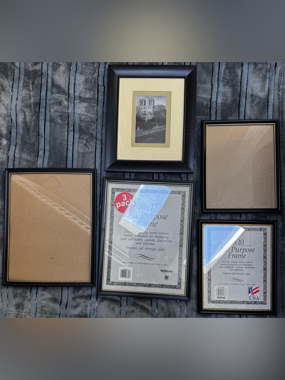 All-Purpose Black Picture Frames Bundle 8x10 / 10x13 Multiple Size Gallery Wall